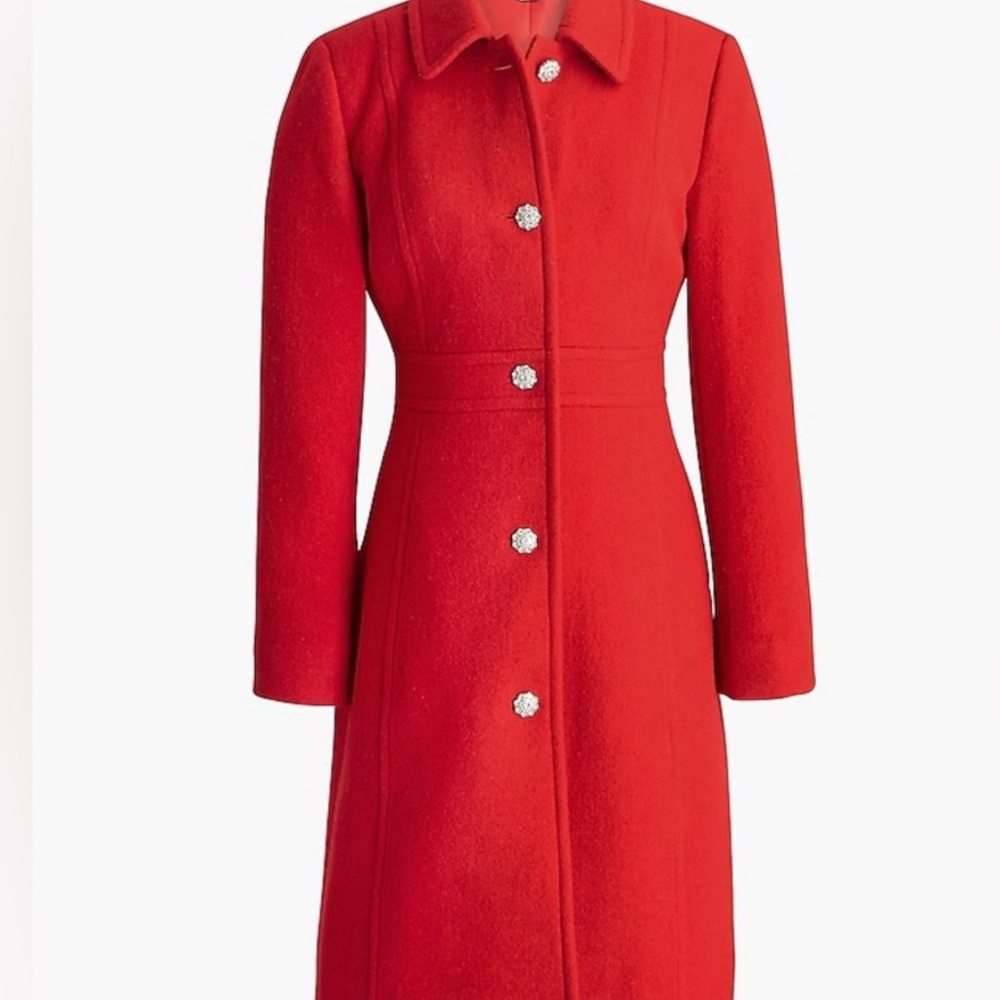 J. Crew Vibrant Red Coat
